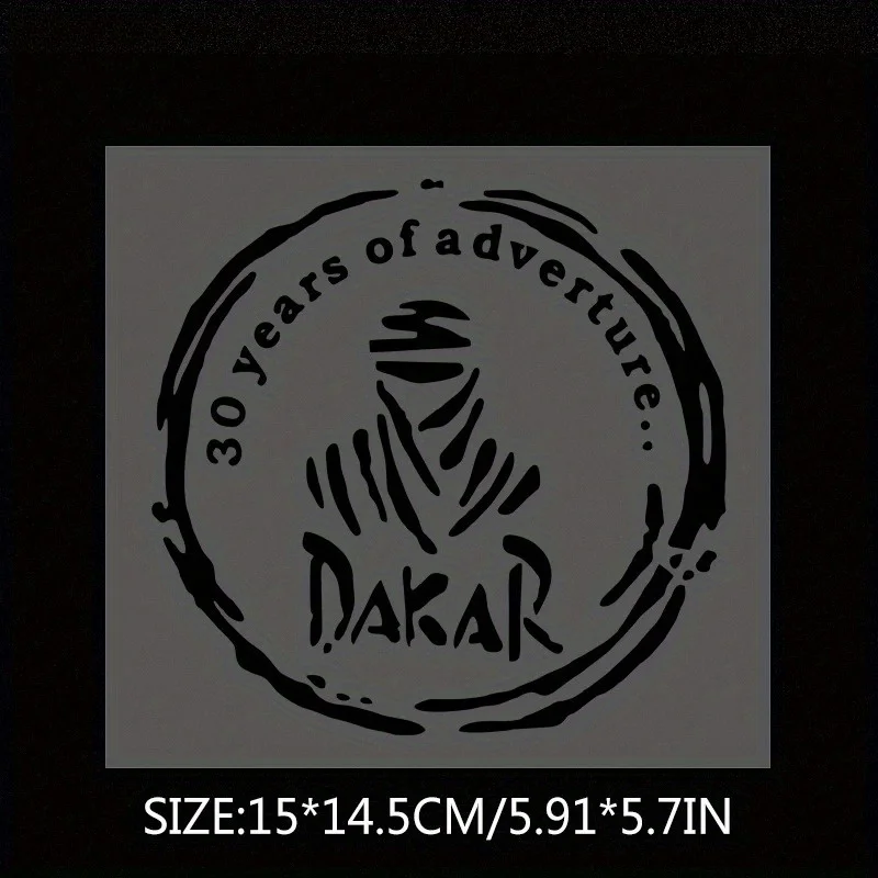1PC Dakar Rally Waterproof Vinyl Sticker Car Motorcycle Decal Offroad Racing Fan Auto Tuning Bumper Window Exterior Decor