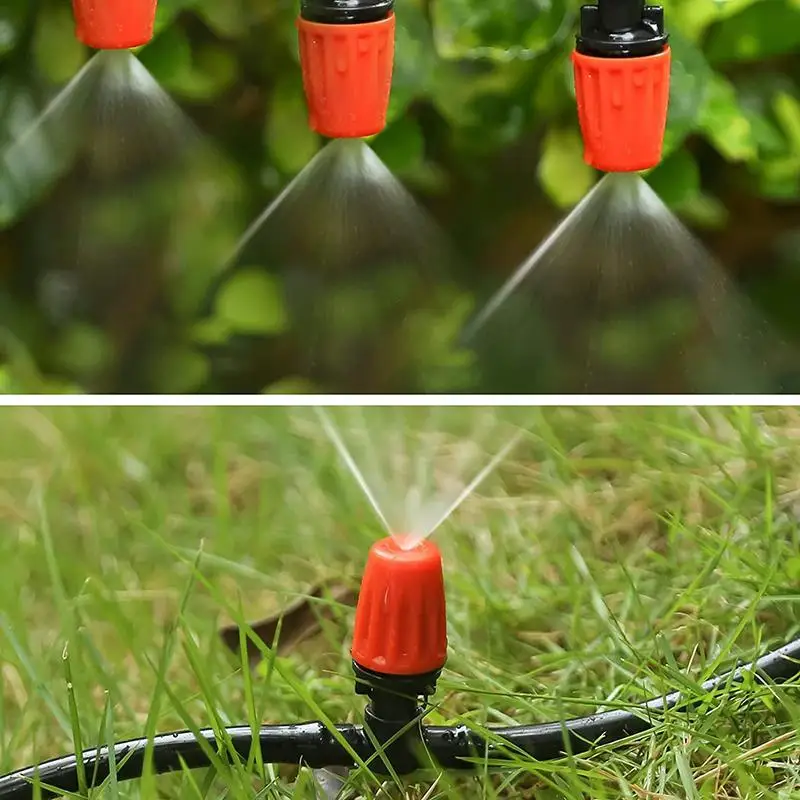 New 10PCS Hanging Misting Nozzle Fog Nozzle Hanging Anti Drip Misting Sprinkler Kits For Hoses Mist Water Sprayer