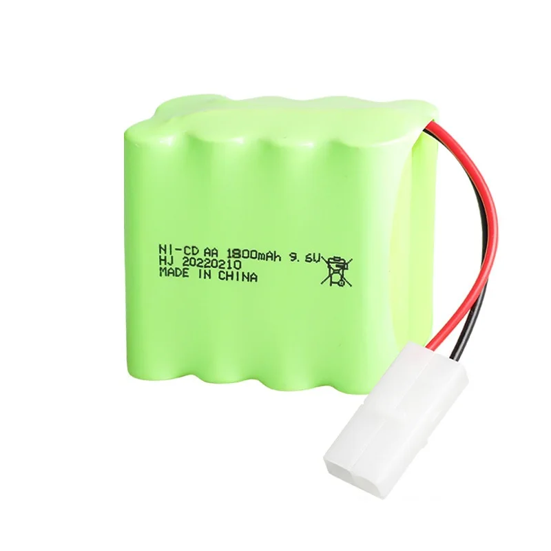 9.6 v 1800 mah NiCD แบตเตอรี่สําหรับของเล่น Rc รถถังรถไฟหุ่นยนต์เรือปืน AA 1800 mah 9.6 v แบตเตอรี่ Pack 1 ชิ้น