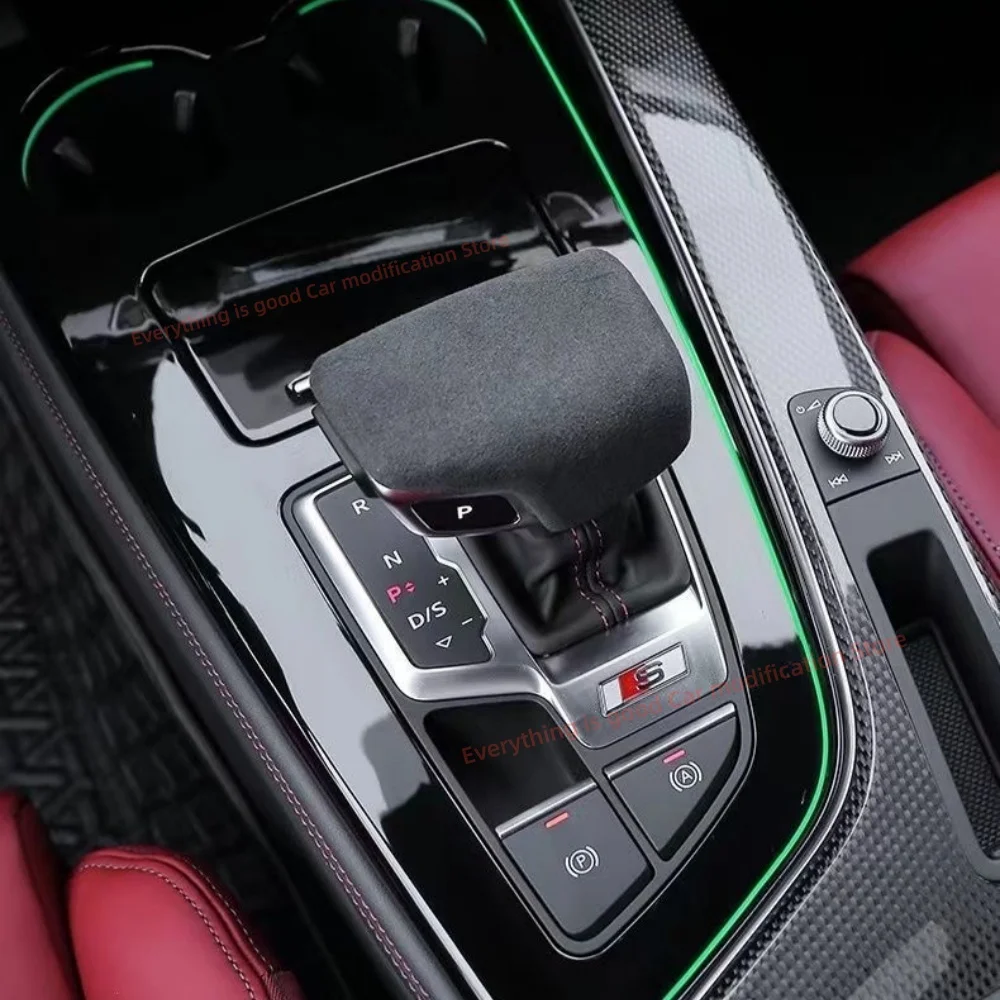 Für Audi A4 A5 2017-2026 Zentrales Schaltpanel-Verkleidungszubehör Mittelkonsole Getränkehalter-Rahmen Innenraum-Modifikationszubehör
