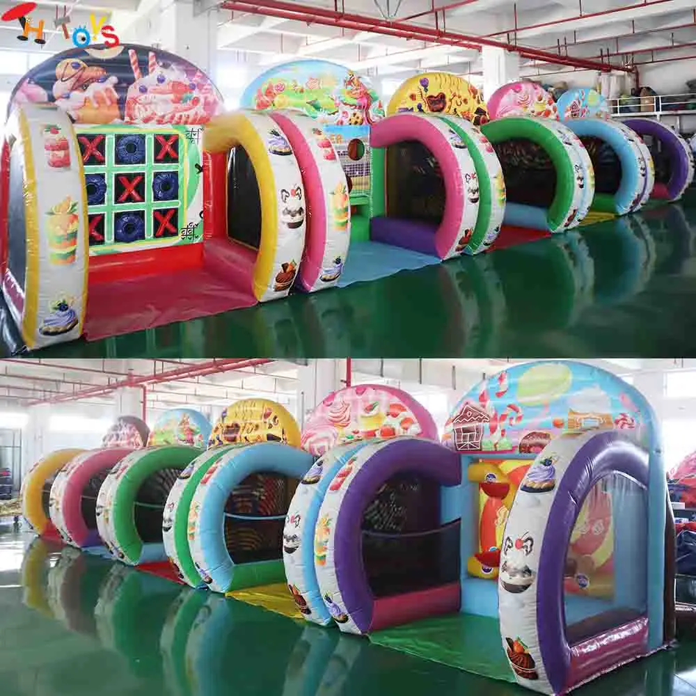 

Fast Shipping Delicious Food Themed Inflatable Carnival Game New Design Inflatable Sport Game Toys for Adults Children