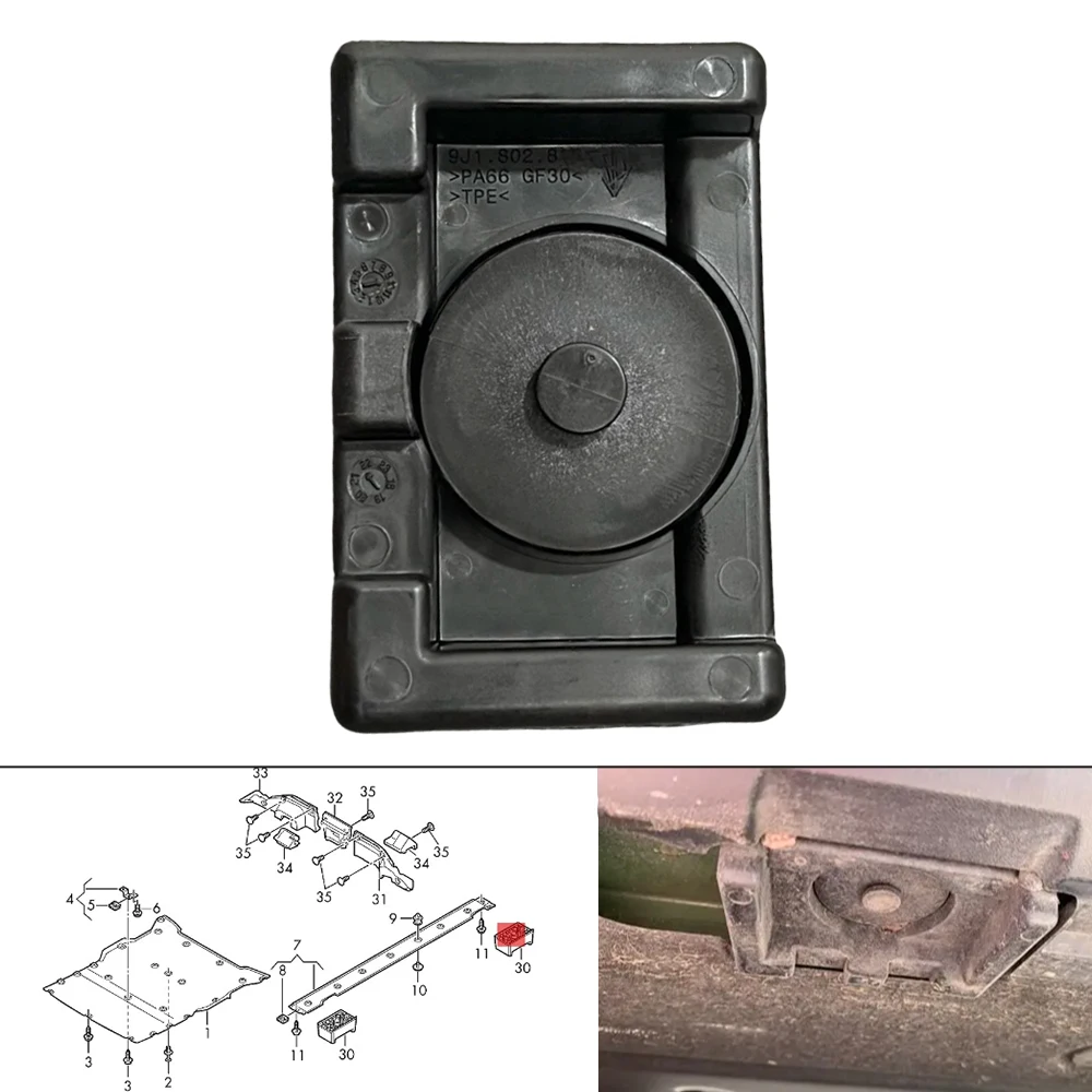 

Резиновая точка подъема, поддерживающая вилка, блок, адаптер для Jack Pad для Porsche Taycan 9J1 2020-2026 для Audi E-Tron Gt 2021-2026