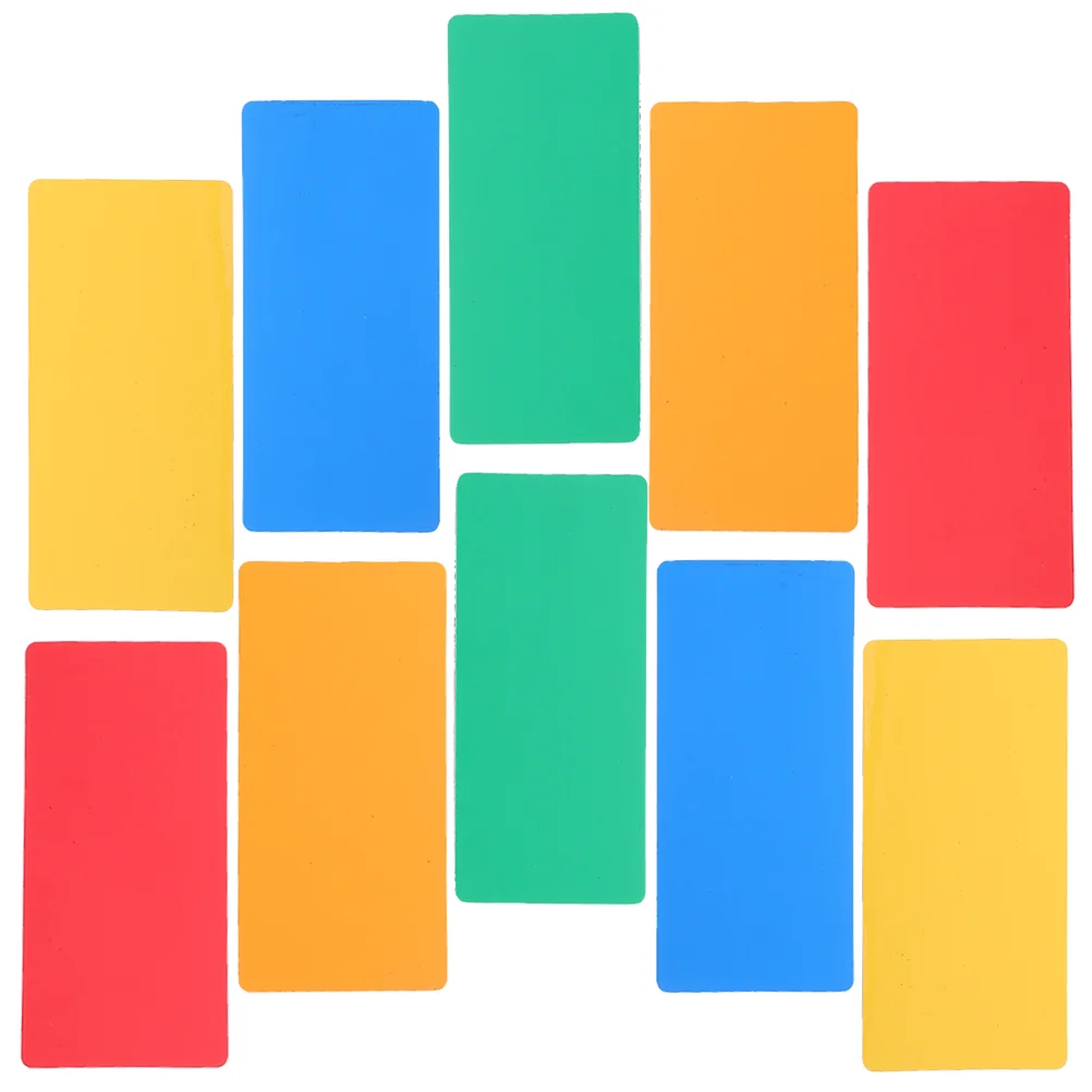 10 Pcs Wipe Label Magnets for Fridge Dry Erase Magnetic Labels Marker Pen Writable Rubber off Markers