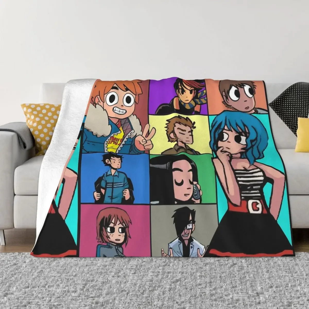 Scott Pilgrim Universe Blankets Fleece Funny Warm Throw Blanket for Home Spring/Autumn