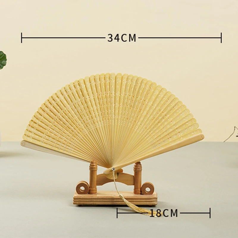 الصينية القديمة نمط اليد مروحة كامل الخيزران مروحة قابلة للطي Hanfu الرقص الجوف الخيزران مروحة الأداء الدعائم ديكور منزلي للزفاف الحرف #5