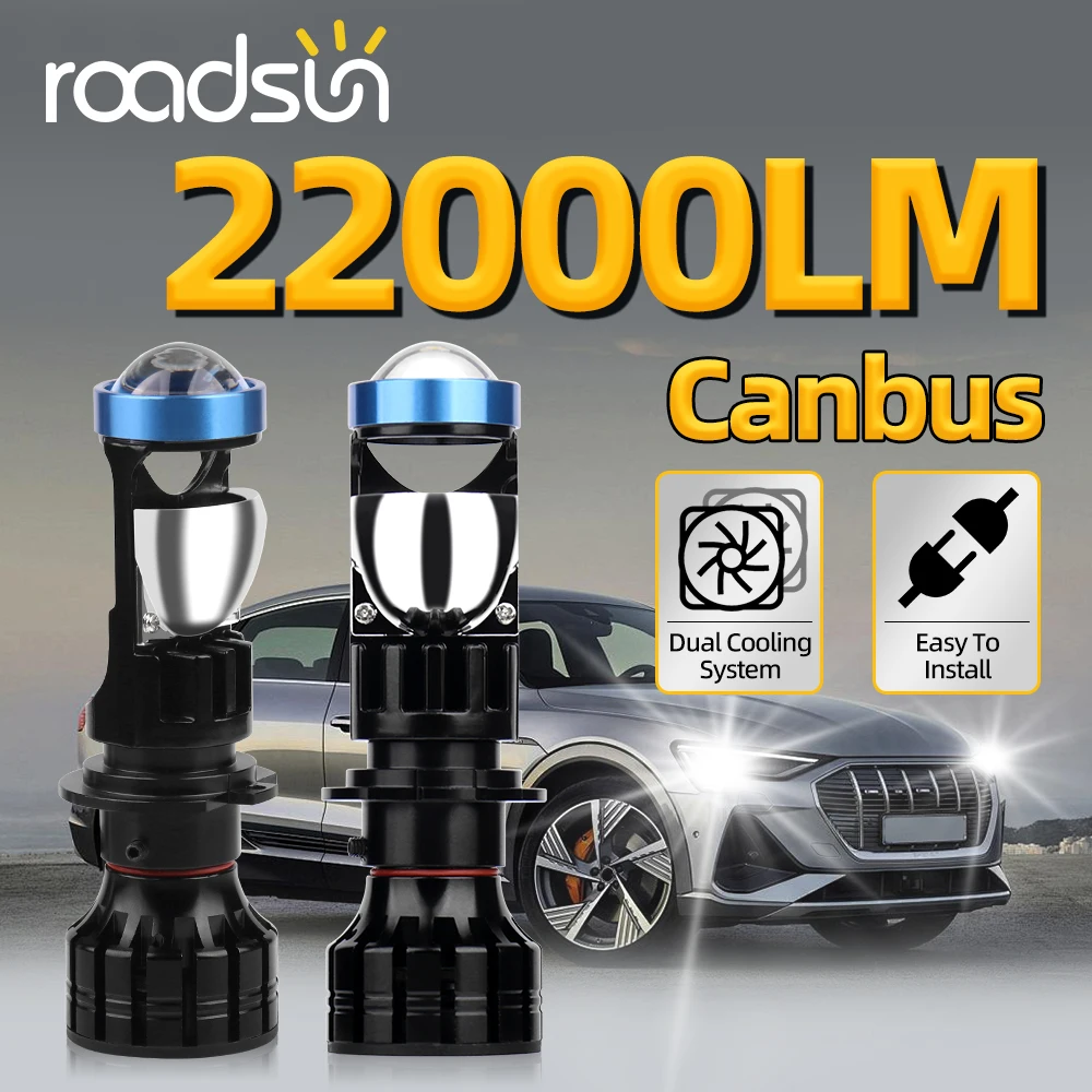 

2 шт., антибликовые лампы для фар ближнего/дальнего света H11 9005 9006 9003/H4