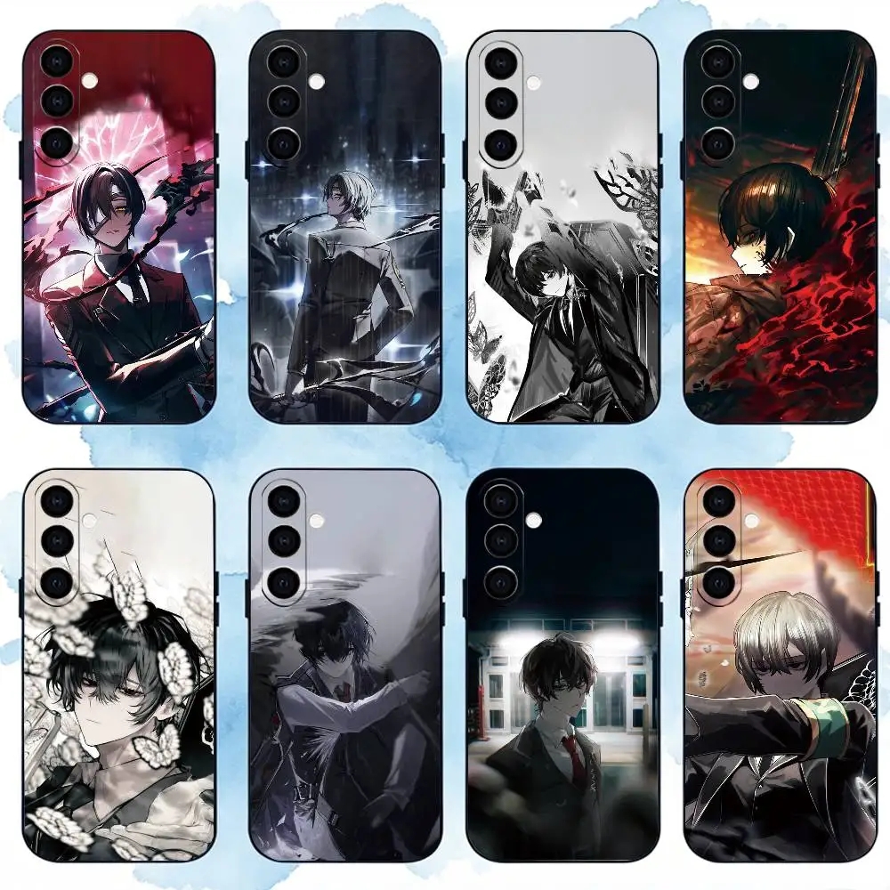 Limbus Company Yi Sang Phone Case Black Silicone Soft For Samsung Galaxy A73,A72,A71,A70,A53,A52,A51