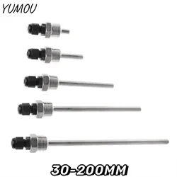 30-200mm Thermowell Stainless Steel Thermowell 1/2 G Thread OD6mm For Temperature Sensors Fit Dia 6mm Tube Probe Solar Acces