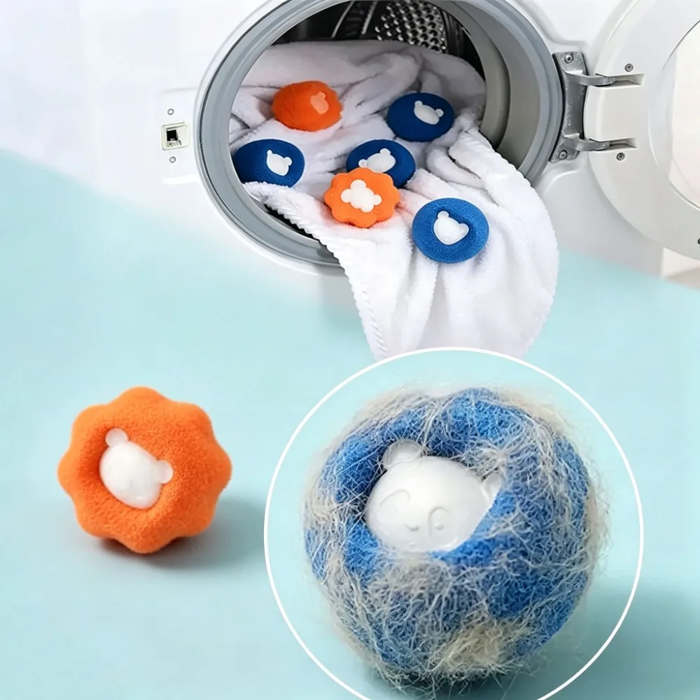 5Pcs Reusable Pet Fur Catcher Hair Remover Ball Lint Filter for Washing Machine Cats Dogs Laundry Gifts