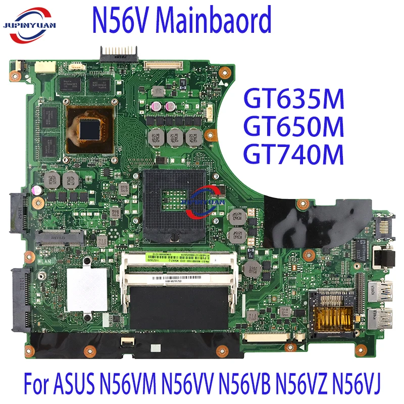 N56V Mainbaord For ASUS N56VM N56VV N56VB N56VZ N56VJ Laptop Motherboard GT635M GT650M GT740M Maintherboard TEST OK