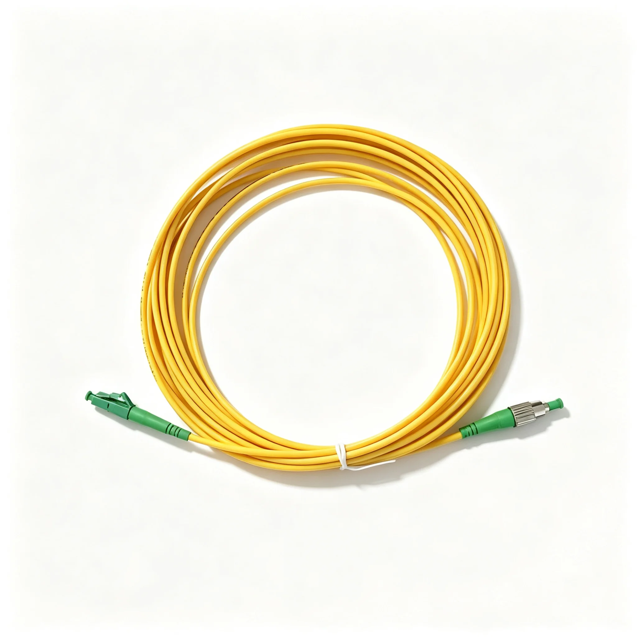 OS2 LC APC to FC APC Simplex Optical Fiber Patch Cord for Optical Network Interconnection