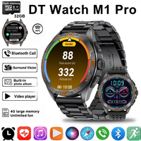 2025 New DT Watch Ultra 32GB Memory 4G Smart Watch GPS NFC 3D Menu MP3/MP4 Player Local album IP68 Waterproof Sports Smart Watch