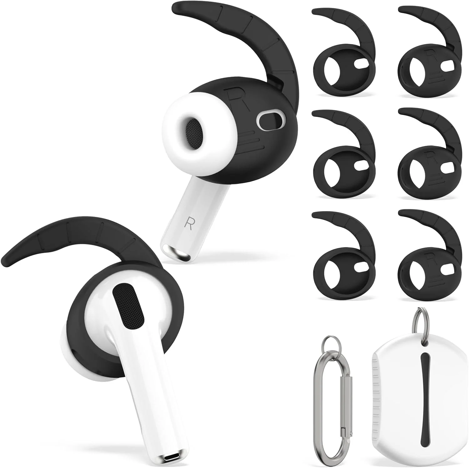 

3 Pairs Ear Hooks Cover for AirPods Pro 3 (2025), Sport Anti Slip AirPod Pro 3 Ear Cover Soft Silicone Earbuds Accessories