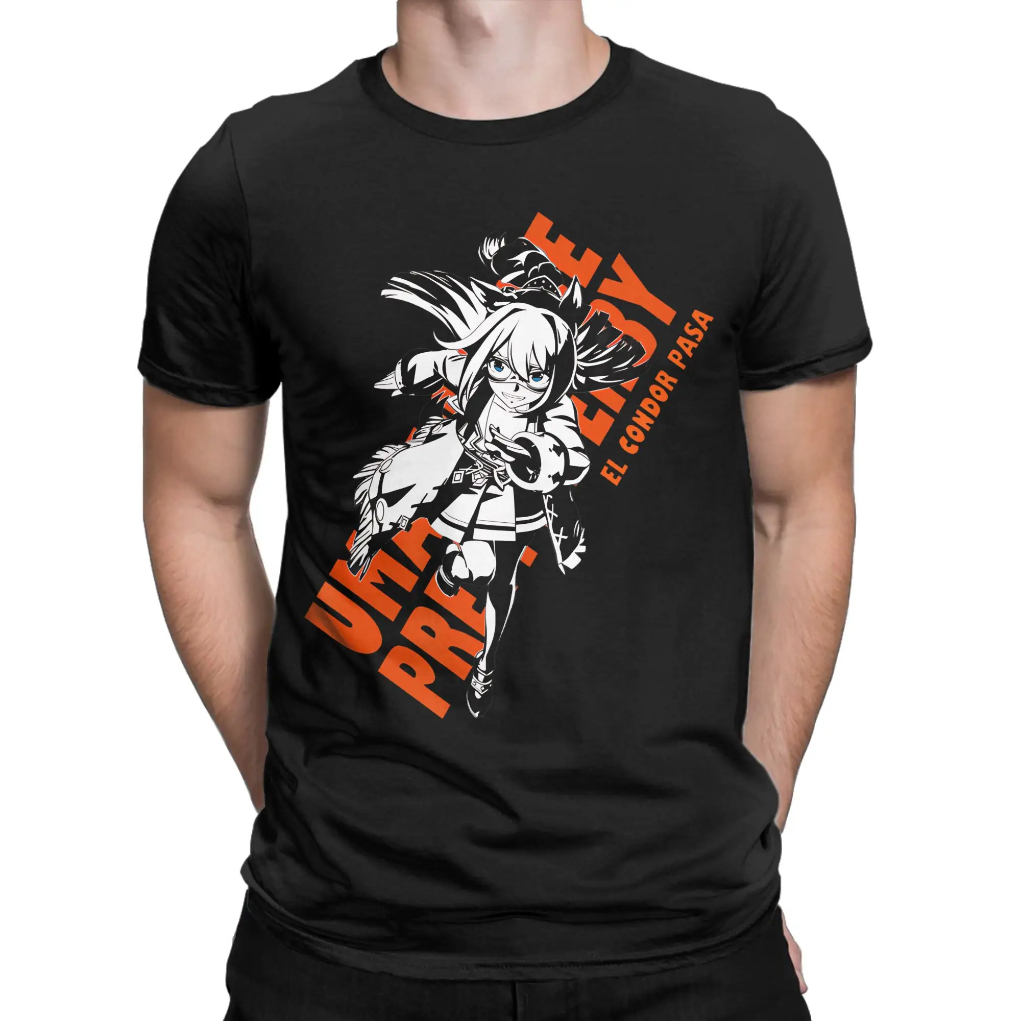 Camiseta Umamusume Pretty Derby El Condor Pasa para hombre y mujer, camisetas recién llegadas de algodón puro, ropa superior