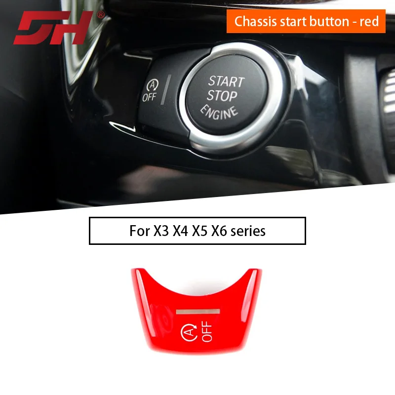 

Starting button for BMW F chassis of vehicles (X3, X4, X5, X6) - red color