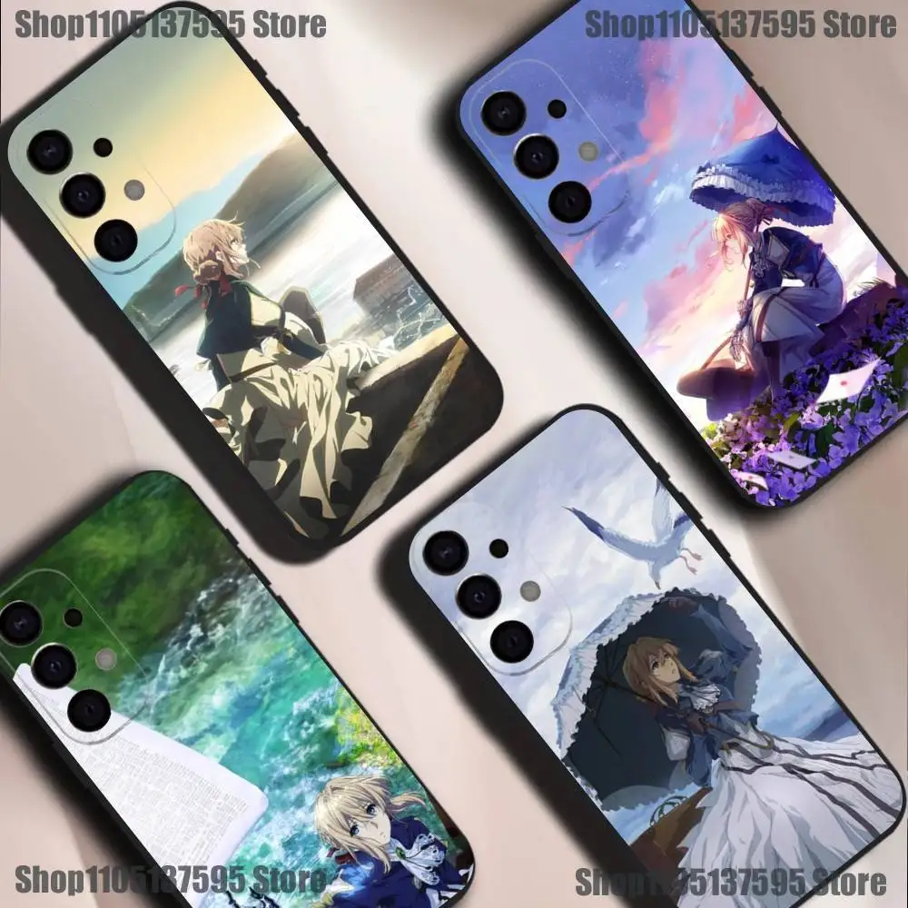 

V-Violet Evergarden Novel Phone Case For Samsung S25,S24,S21,S22,S23,S30,Ultra,S20,Plus,Fe,Lite,5G Black Cover
