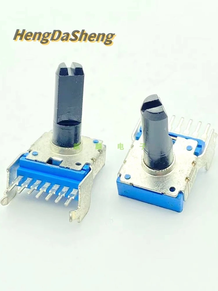 

5Pcs/Lot RK14 B10K Single Row 7-pin Power Amplifier Mixer, Dual Volume Control Potentiometer B103, Handle Length 18mm