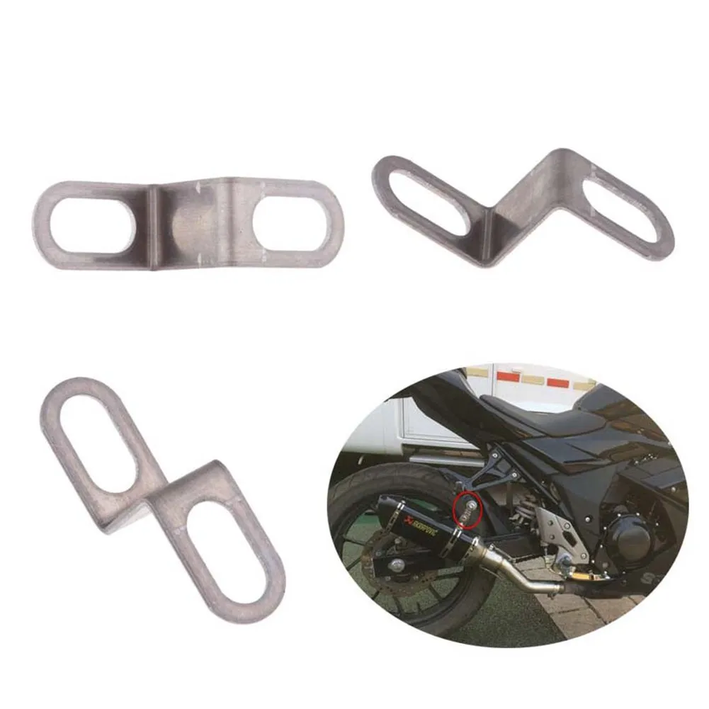 Universal Motorrad Auspuff Rohr Z Typ Montage Klemme Halterung Lange Kurze Streifen Stück Feste Motorrad Teile