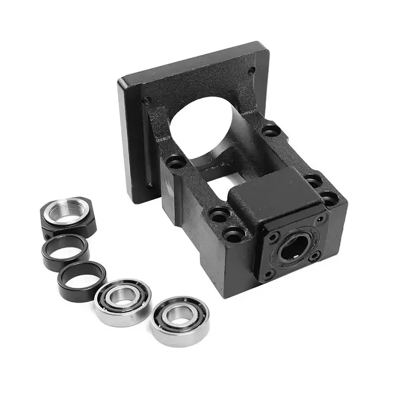 Ball Screw Motor Integrated HM10-57 HM10-60 HM12-57 HM12-60 HM15-57 HM15-60 HM15-80/86 Support Bearings BF10/BF12/BF15 Cast Iron