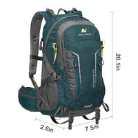 40L Travel Backpack Men's and Women's Outdoor Waterproof Climbing Backpack Lightweight Hiking Camping Storage Bag 9033