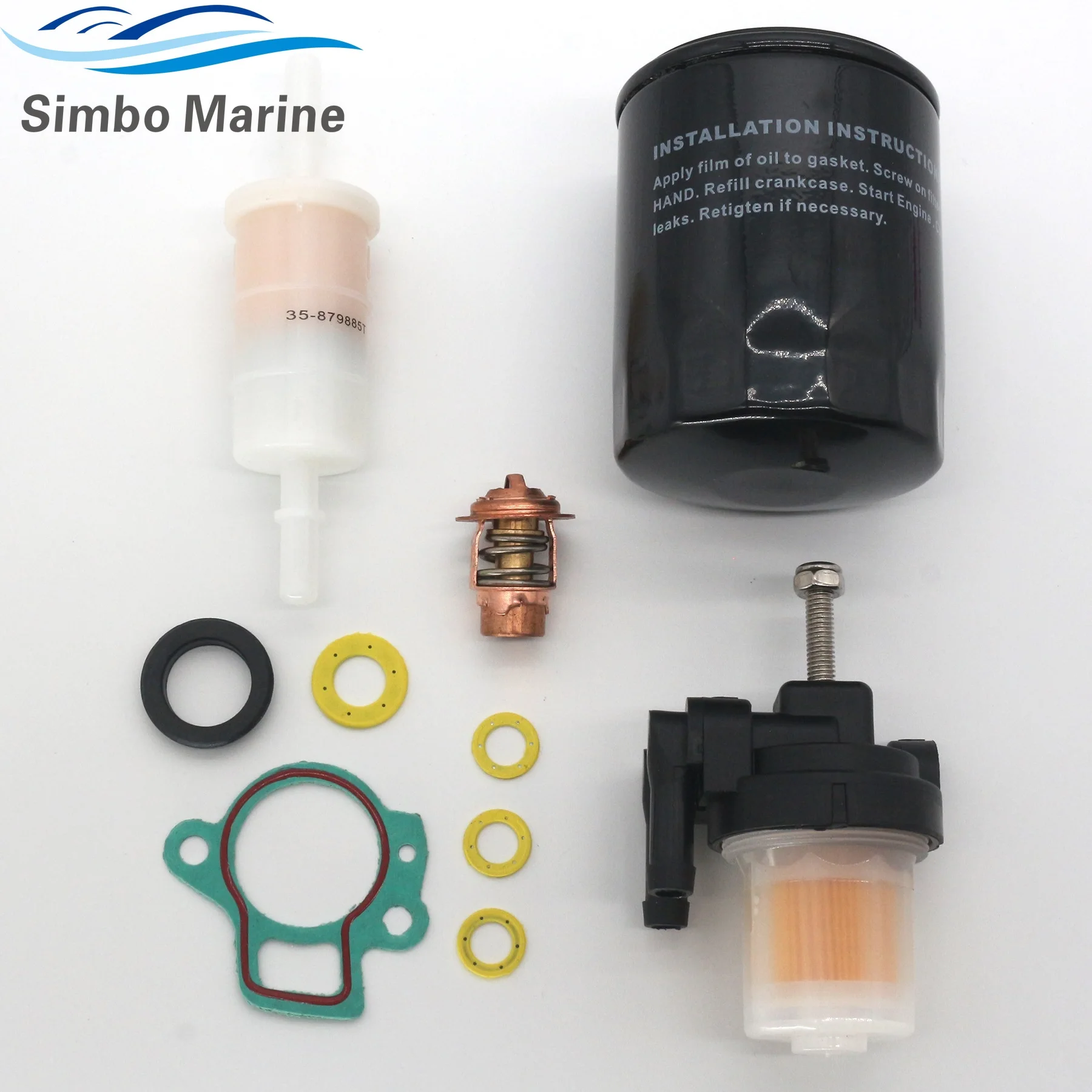 8M0090558 100 Hours Service Kit for Mercury 4 Stroke 40 50 60 HP EFI Premium Quality 8M0065104 35-879884T 35-879885Q 8M0168892
