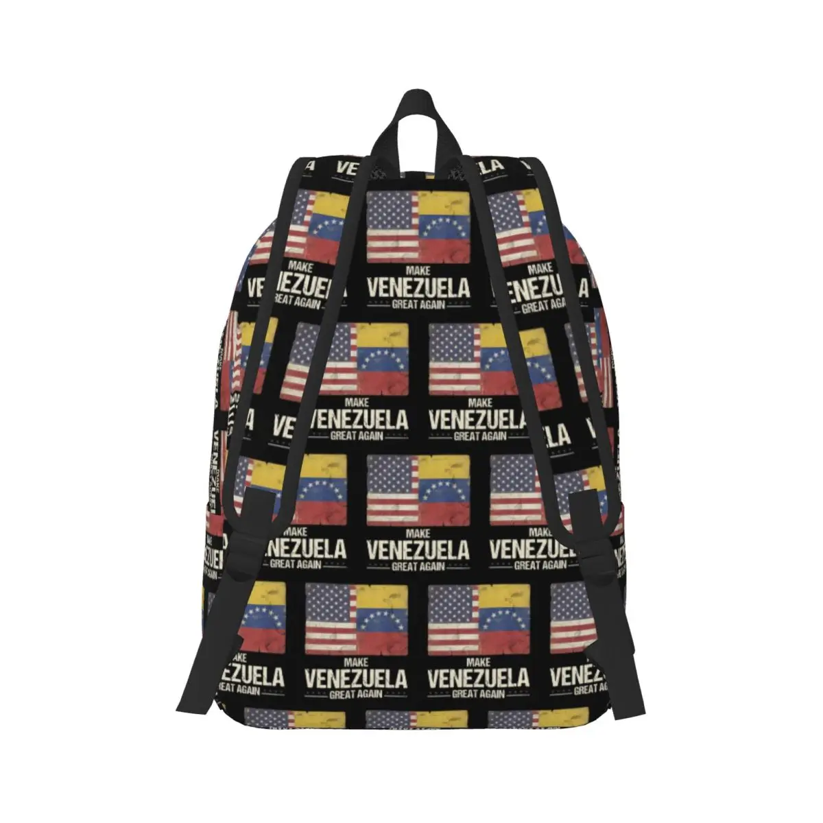 Make Venezuela Great Again Flag Patriotic Backpack Daypack Large Capacity Kids BookBag School Bag Shoulder Bags for Men Women