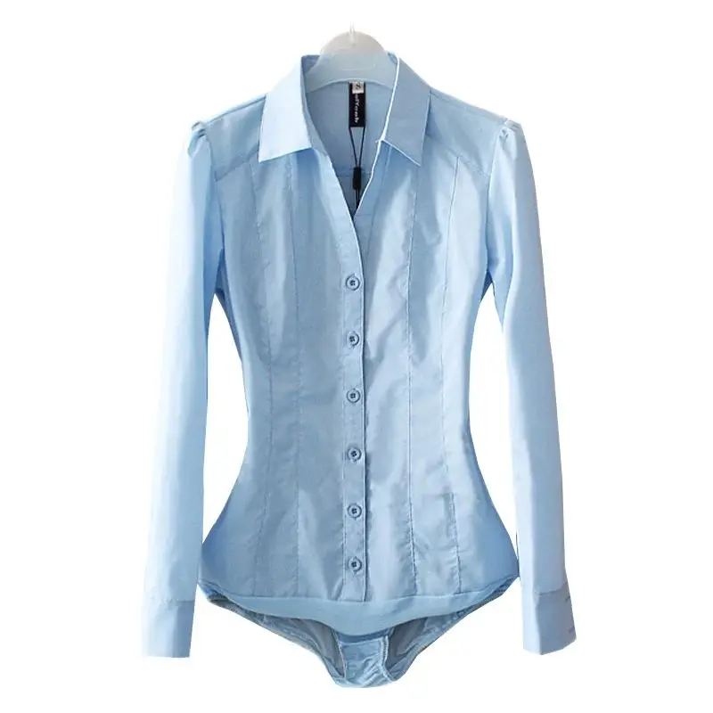

Office Blouse Body irt Turndown Collar V Ne Long Women's Faion Casual irt Ele Busin Lady's Top