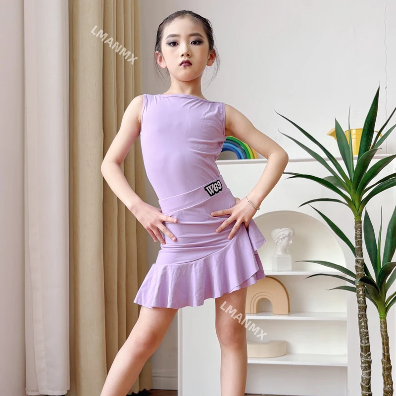 Latin Dance Dress Women's New Dance Dress Advanced Children's Practice Dress Latin Dance Practice Set