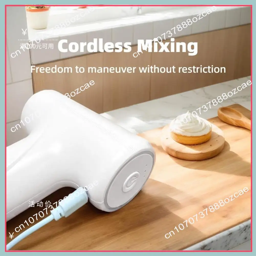 거품기 비터가 있는 A26P 휴대용 전기 믹서, 가정용 휴대용 우유 거품 제조기