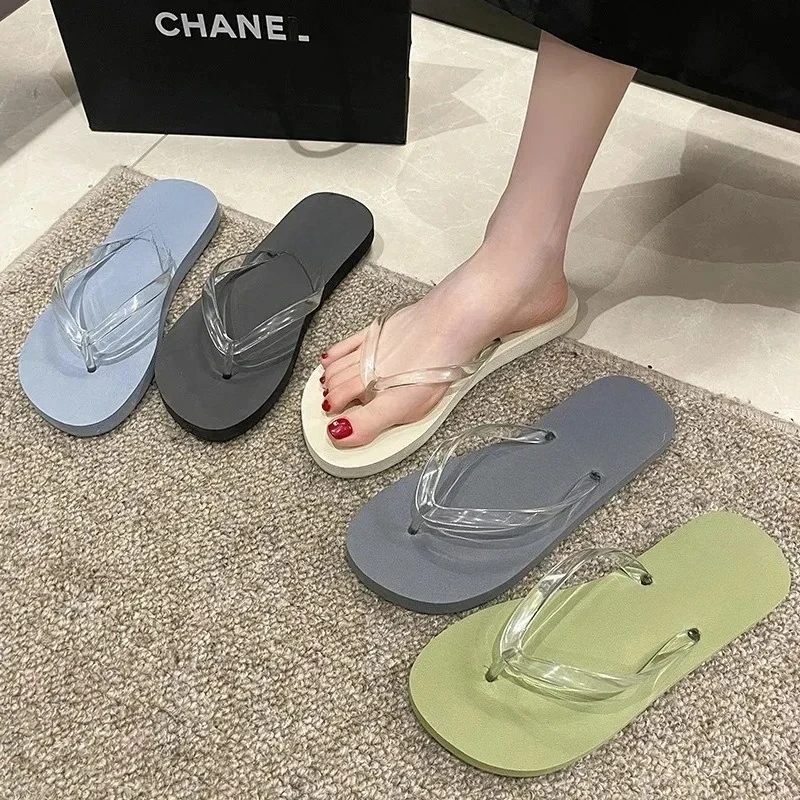 Women Summer Wedge Slides Memory Foam Sandals Beach Home Flip Flops Zapatos De Mujer view 3