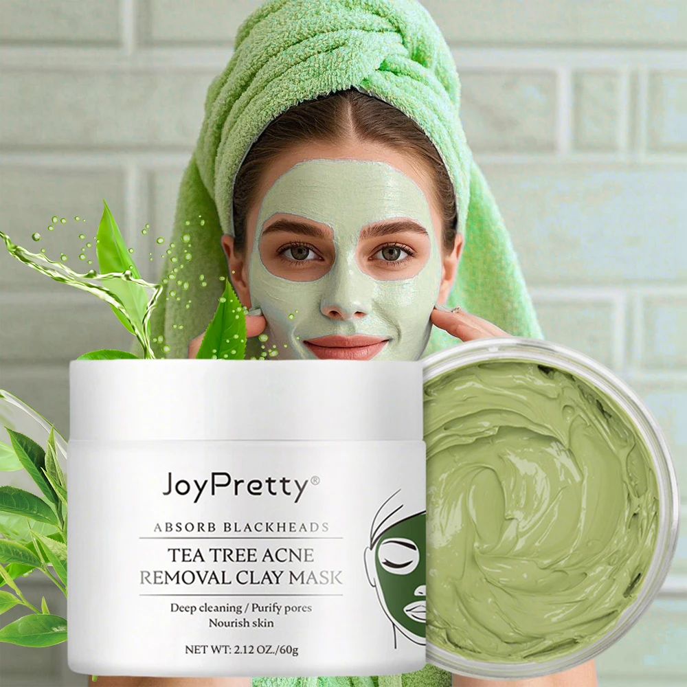 

Natural Green Tea Cleansing Face Mask Clay Mud Masks Removal Blackhead Shrinks Pores Oil Control Lighten Moisturizing Skin Care