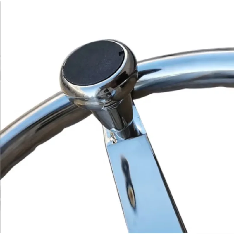 STLF ISURE MARINE Stainless Steel Marine Boat Steering Wheel Knob 3 Spoke 13-1/2
