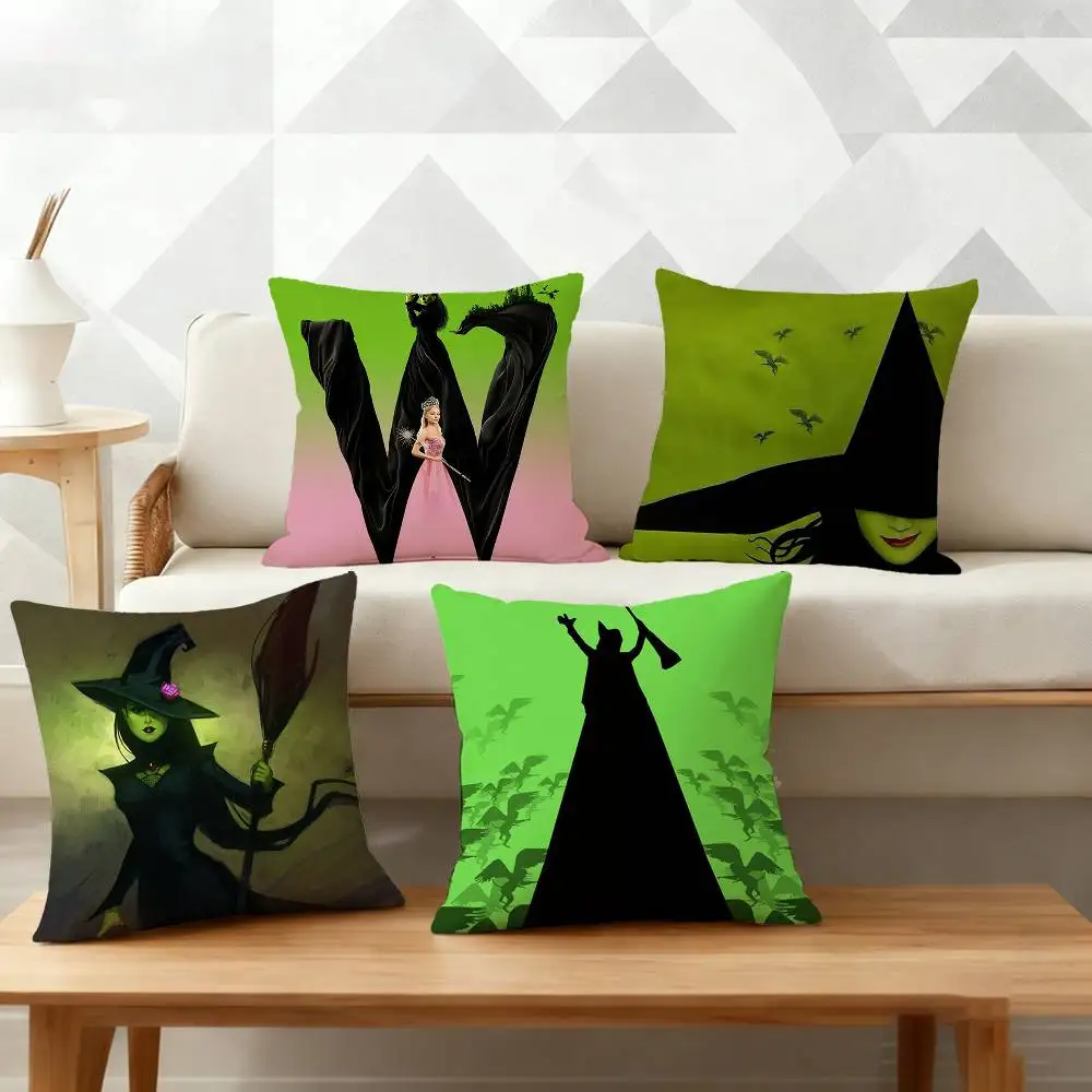 

W-wicked Musical Pillow Case Cushion Cover Throw Pillow Case For Car Sofa