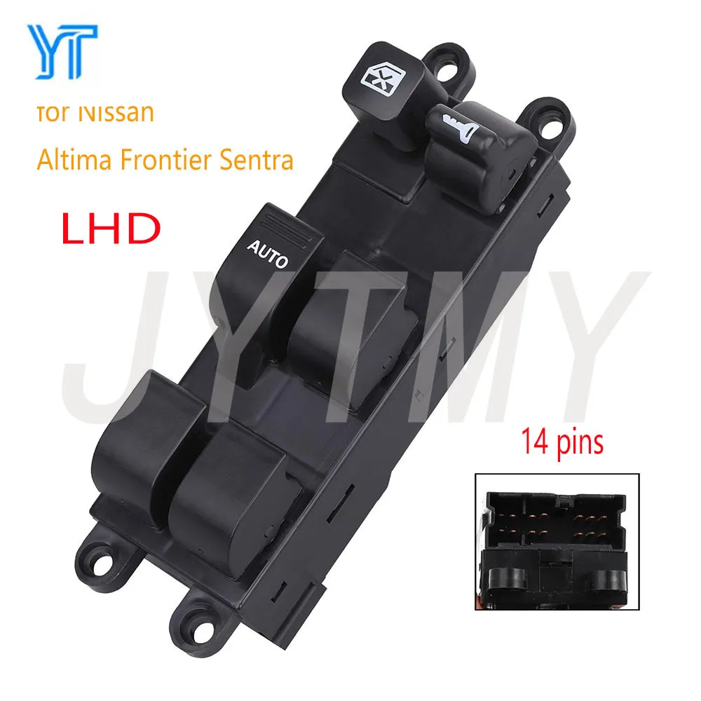 Botão do Interruptor de Controle da Janela para Nissan Altima Sentra Xterra Frontier, Lado Esquerdo Dianteiro do Motorista, Botão do Elevador de Vidro Elétrico, Acessórios Automotivos