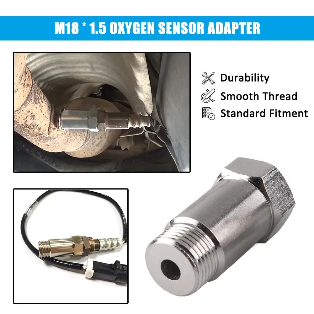 Universal  Oxygen Sensor Adapter Sensor Spacer Adapter Extension Filter CEL Mini Catalyst Check Engine Light Check The Exhaust