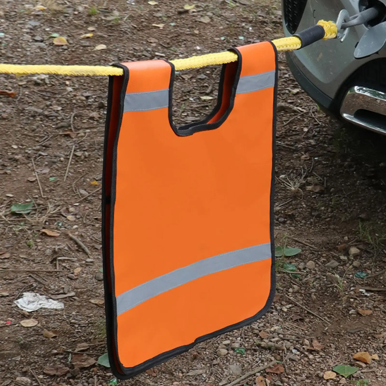 

Winch Damper with Reflective Strip Sturdy Portable Waterproof Accessory Outdoor Car Off Recovery Dampener Blanket