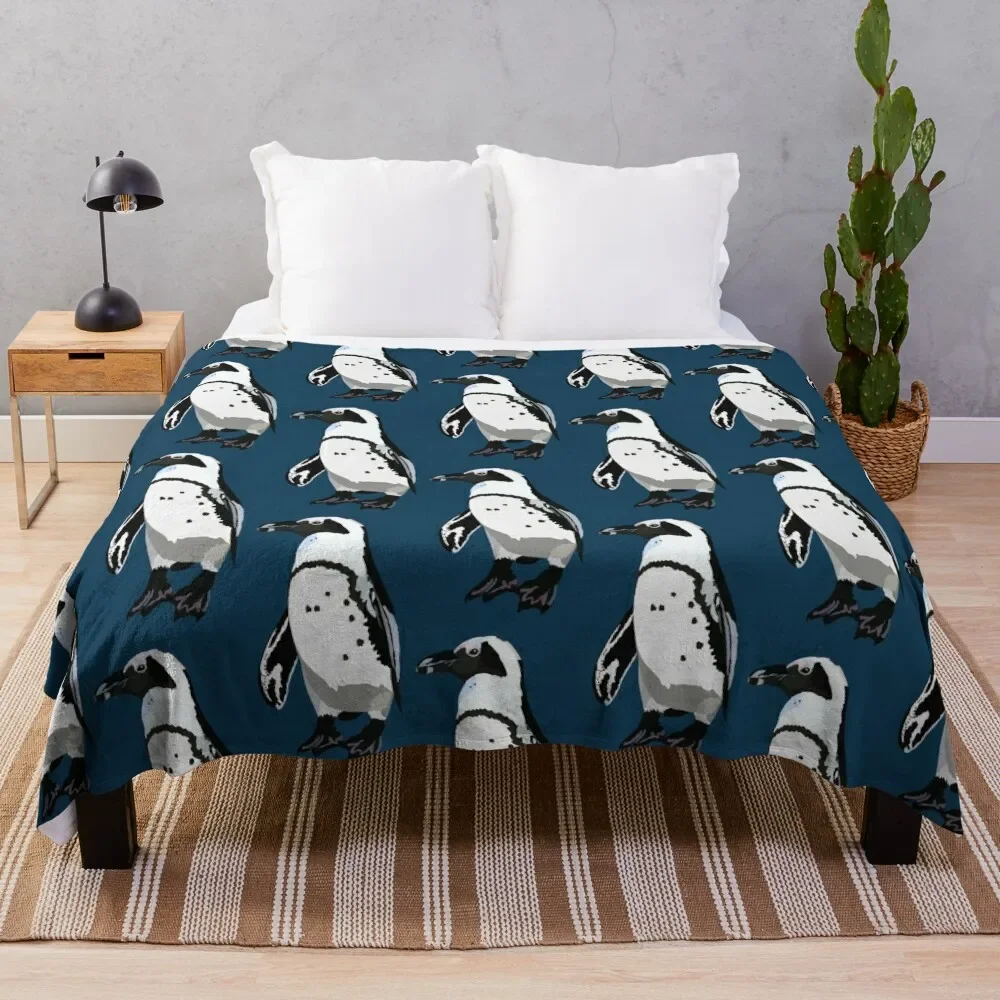 

A is for African Penguin Throw Blanket christmas decoration Sofa Blankets