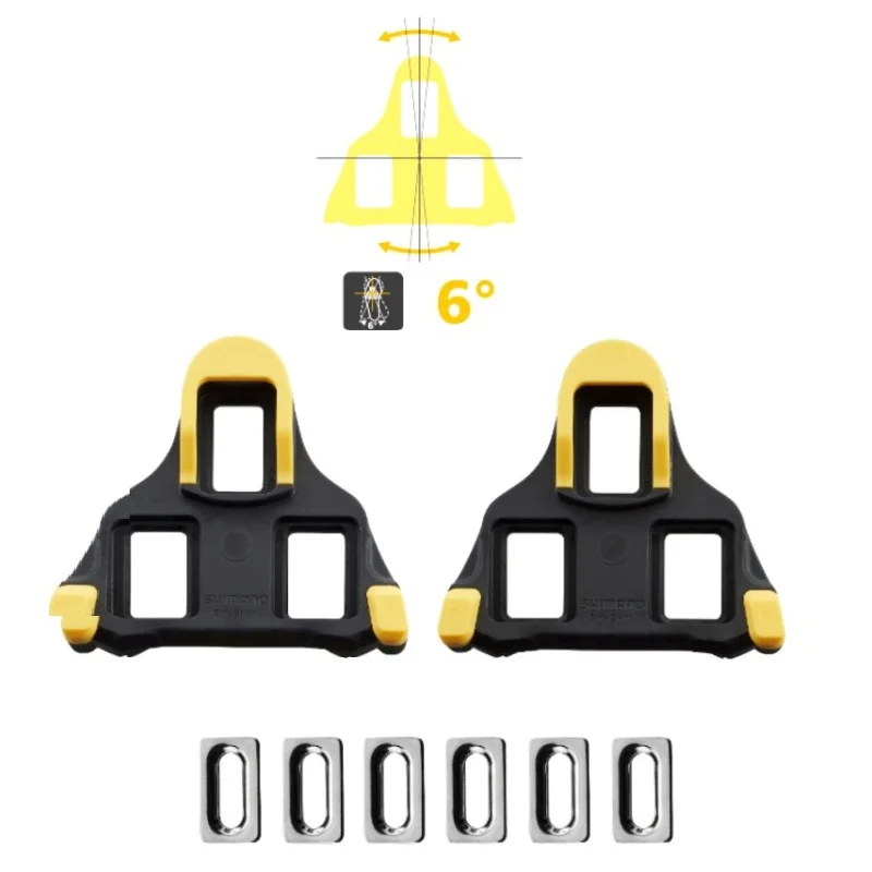 Bicycle Pedal Cleat Set Road Bike SPD-SL SH10 SH11 SH12 Lock Pedal Cleats 6 Degree Fit R8000 R7000 Bike Lock Pedal Bike Parts