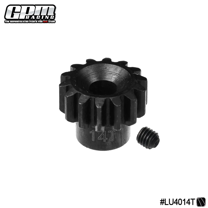 GPM Harden Steel 11T -14T Pinion Gear for LOSI 1/10 Lasernut Tenacity Ultra 4 DB pro Replacement Part LOS03027V2