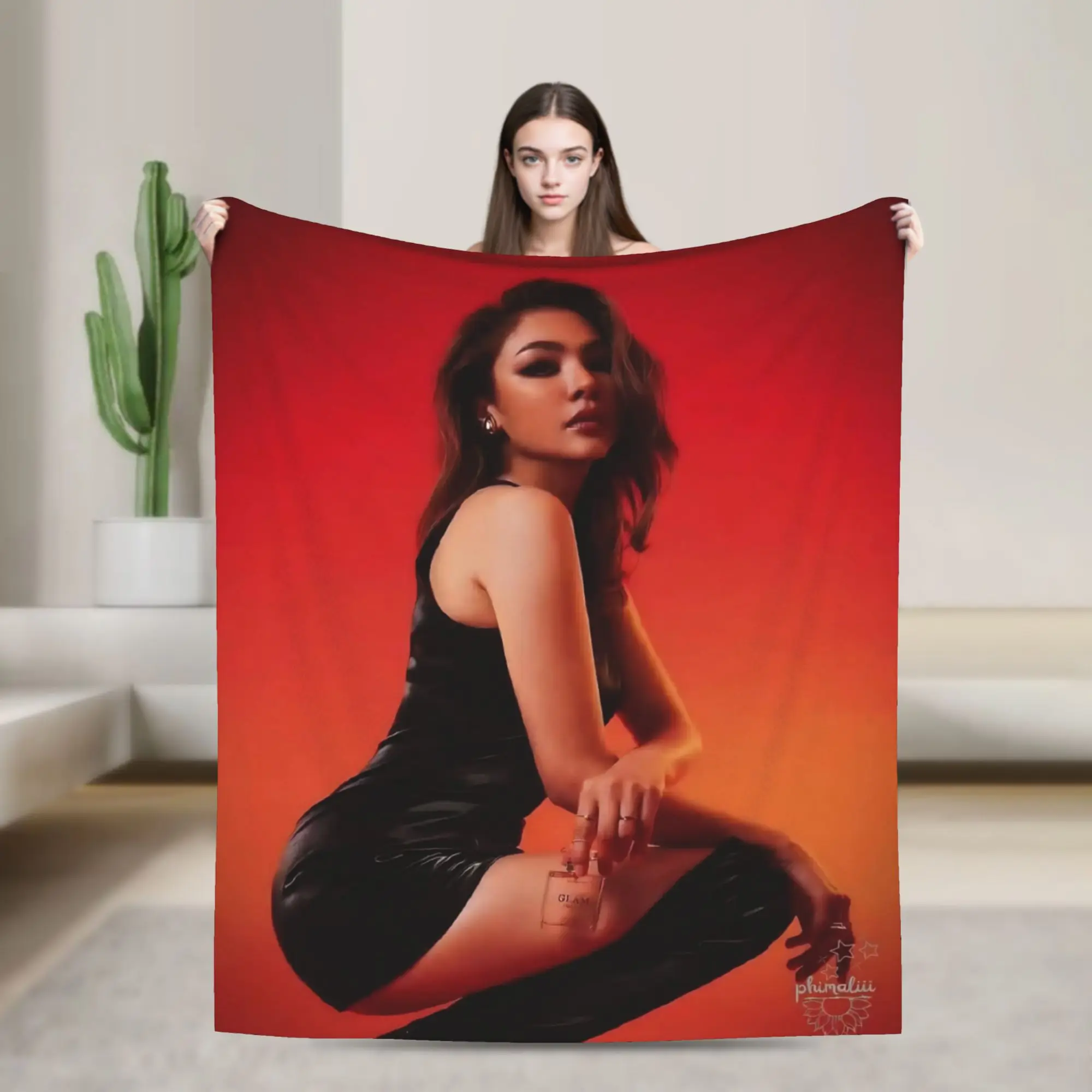 F-Faye P-Peraya M-Malisorn  Blanket Ultra Soft  Throw Blankets for Bed 50x60 Inch Multi-size Quilt