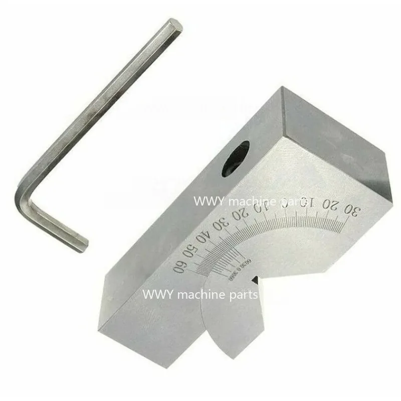 

Подходит для новой точной фрезерной машины с ЧПУ, 90 градусов Цельсия, регулируемый угол, V-образный блок, 0–60 градусов Цельсия