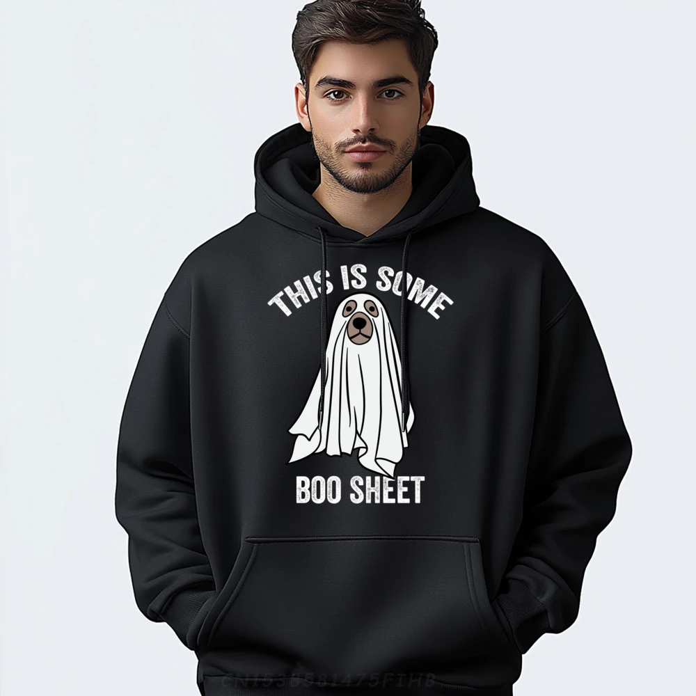 

This Is Some Boo Sheet Halloween Ghost Dog Funny Men Luxury Designer Camisetas De Hombre Big Size Illustration