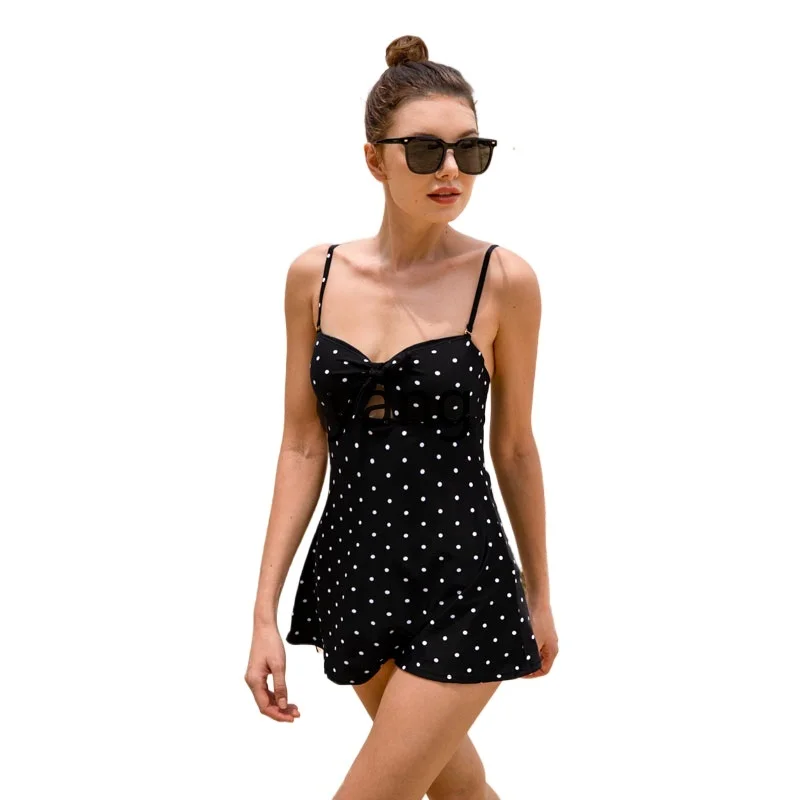 

LMM premium sense one-piece swimsuit women's small breasts gather and show thin belly skirt beach swimsuit