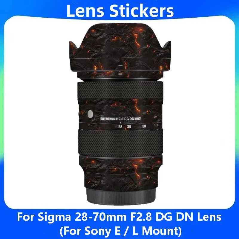For Sigma 28-70mm F2.8 DG DN (For Sony E / L Mount) Lens Lens Sticker Coat Wrap Anti-Scratch Protective Film Body Protector Skin