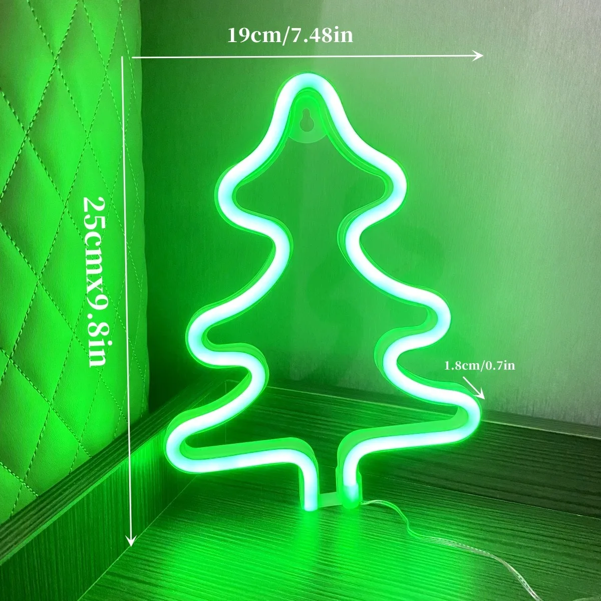 Christmas Tree Neon Sign Xmas Trees LED Neon Signs for Wall Decor Art Acrylic Neon Lights Santa Claus Neon Sign Merry Christmas