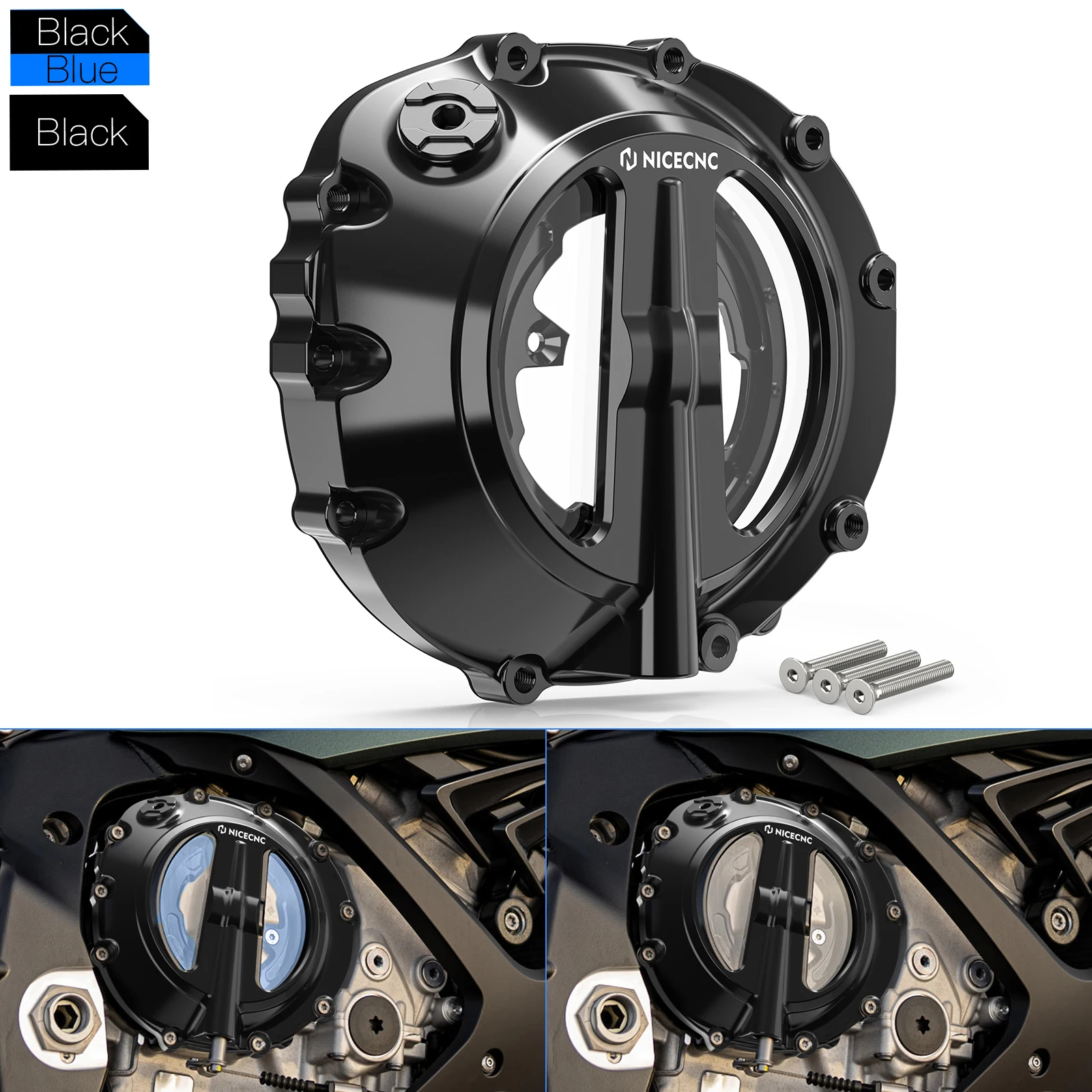 NICECNC For 2022-2023 BMW S1000R Motorcycle Clear Clutch Cover for BMW S1000RR S1000 RR S 1000 RR 2019 2020 2021 2022 2023