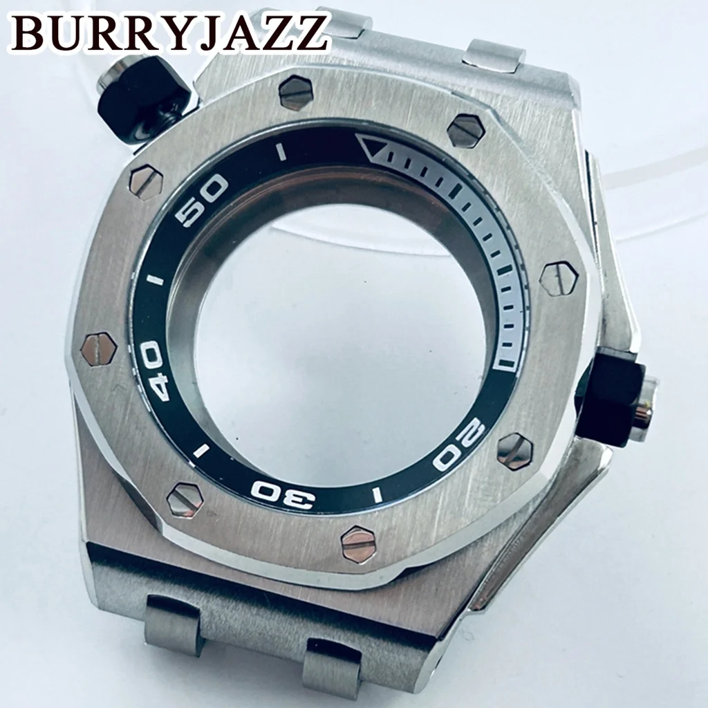 42mm AP NH35 Watch Case Chronograph Compatible with NH34 NH35 NH36 NH37 NH38 NH70 NH72 Movements - Watch Accessories