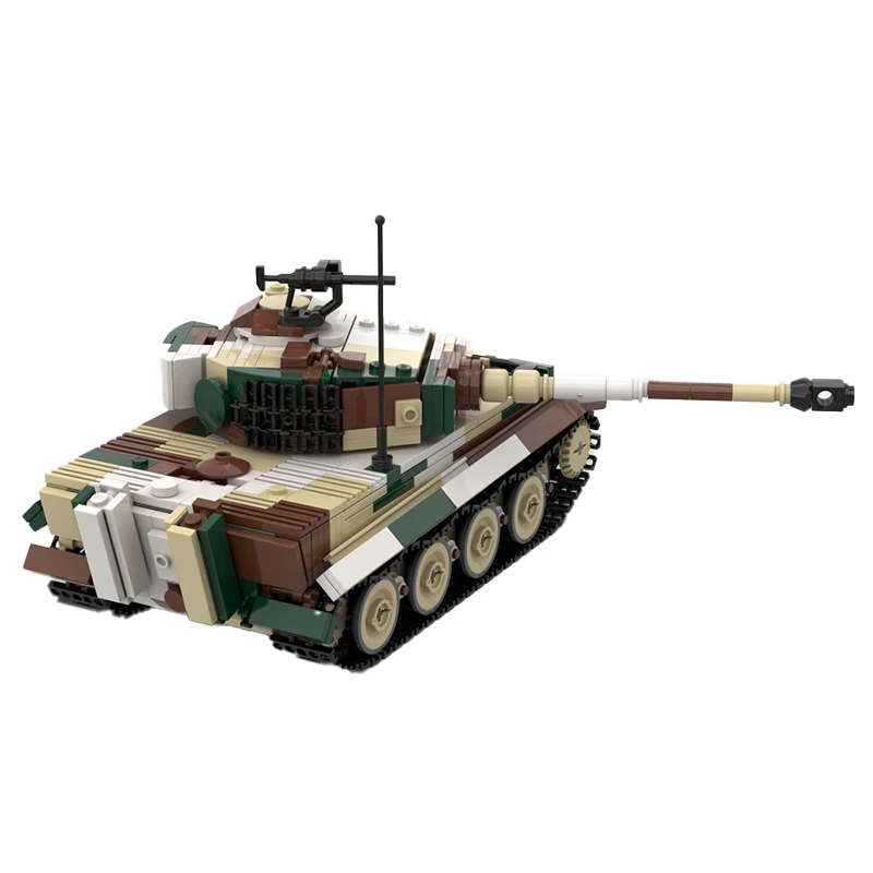 

WW2 Tiger E German Tank V2 Tracked Armored MOC Building Blocks Vehicle Model Technology Bricks Boy Toys Puzzle Christmas Gifts