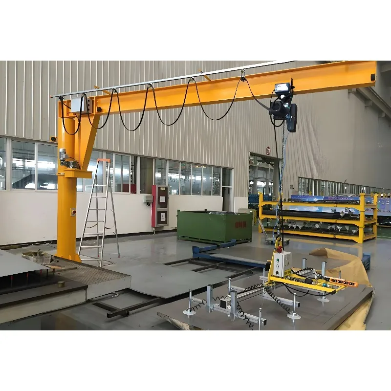 Customized Arm Jib Crane 360 Degree Rotation Column Portable Workshop Floor Cantilever with Engine/Motor 16t Capacity 10M Span