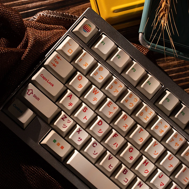 

Retro color scheme Retro Keycaps, Original Keycaps, GMK PBT Keycaps